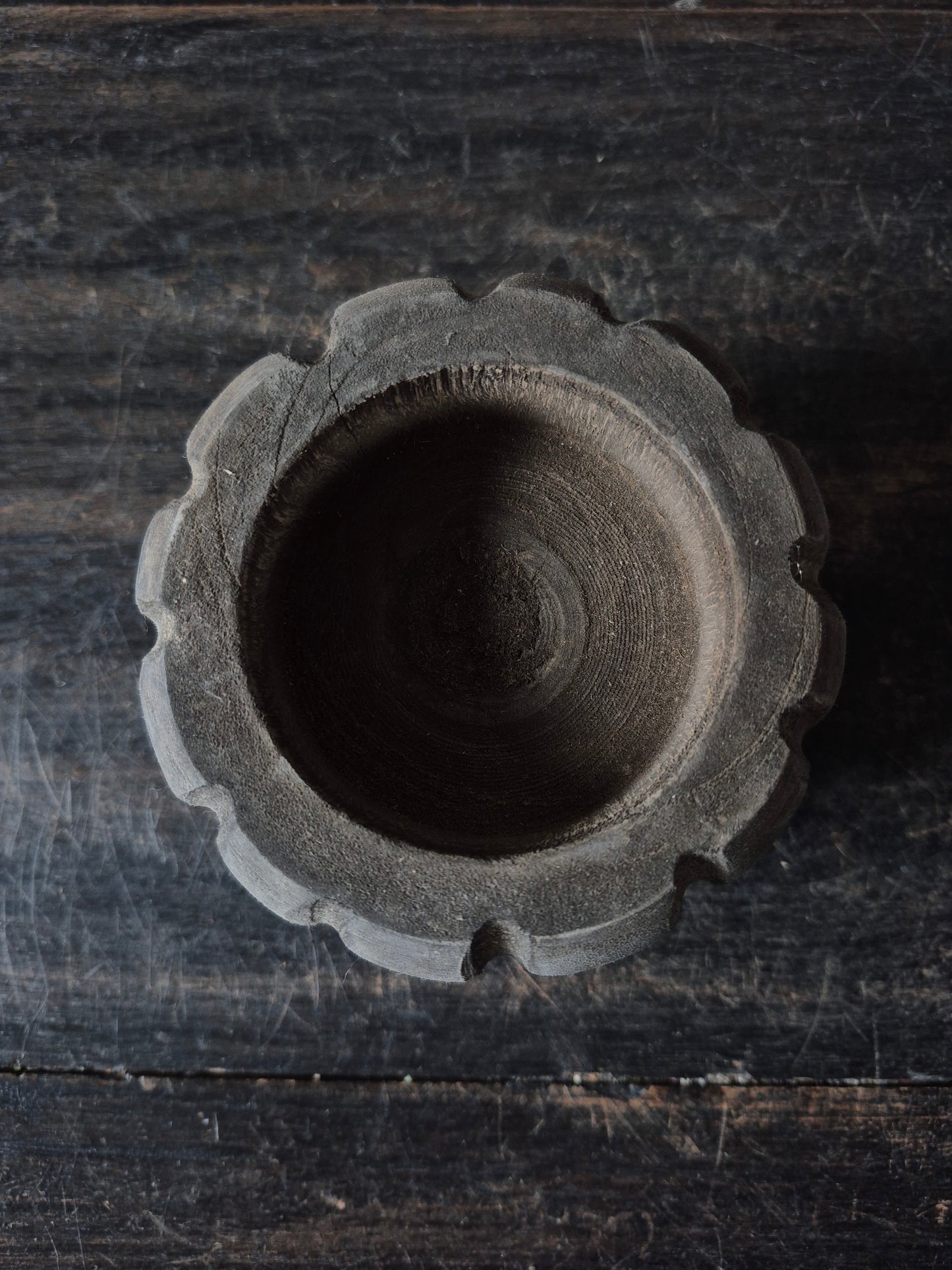 Houten waxinelichthouder Mirre L