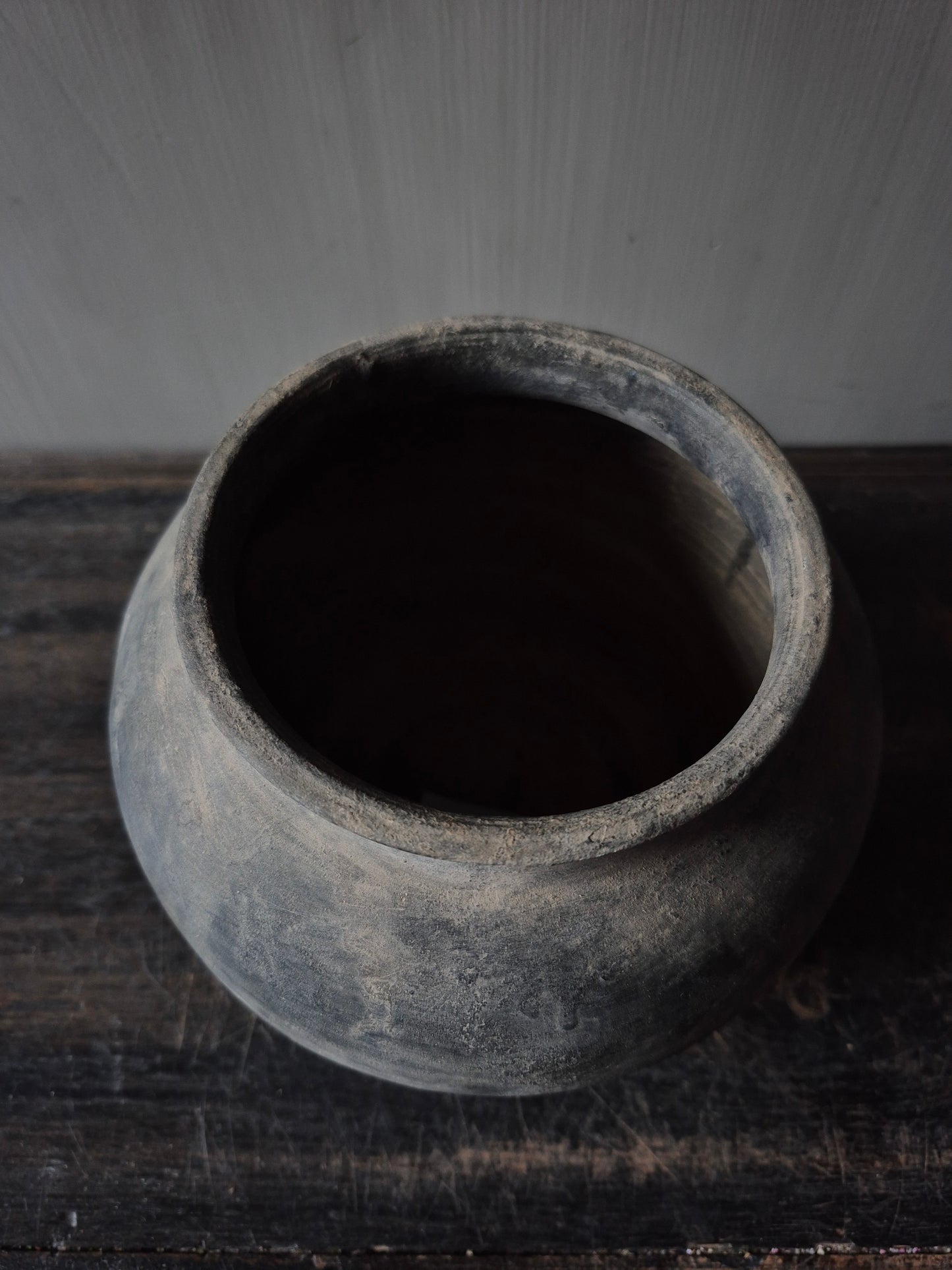 Grijs terracotta kruikje(A17)