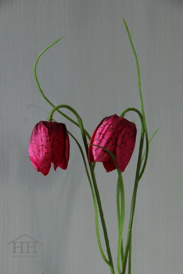 Künstliche Fritillaria fritillary mit rosa Scholle