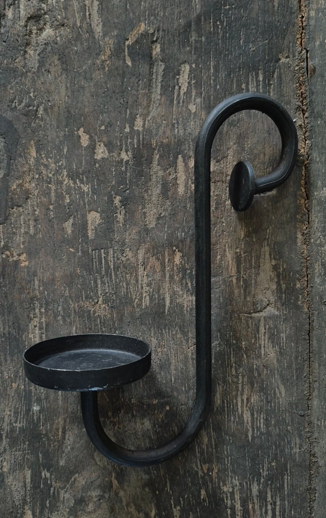 S-kandelaar zwart 19cm