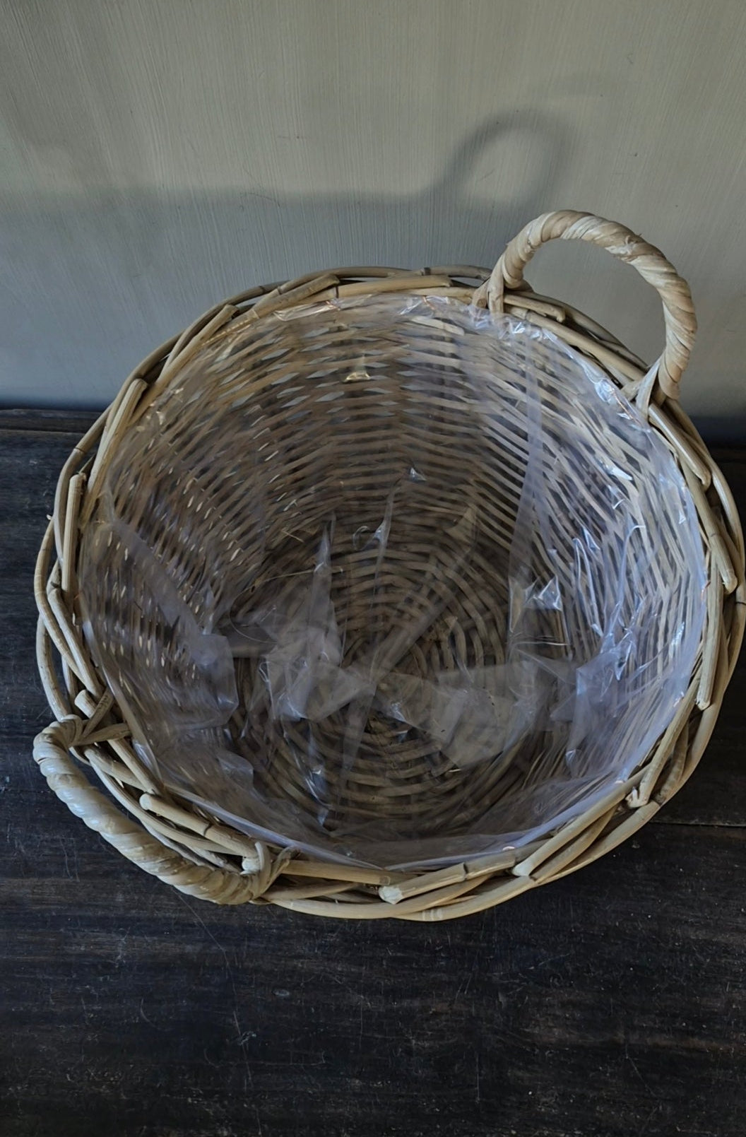Ronde mand met handvatten D35 H25cm