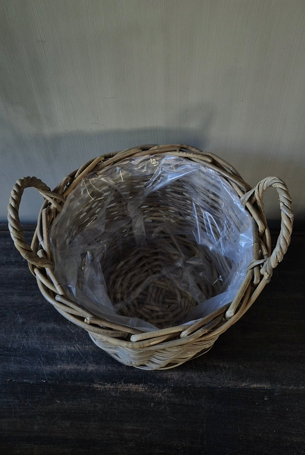 Ronde mand met handvatten D30 H23cm