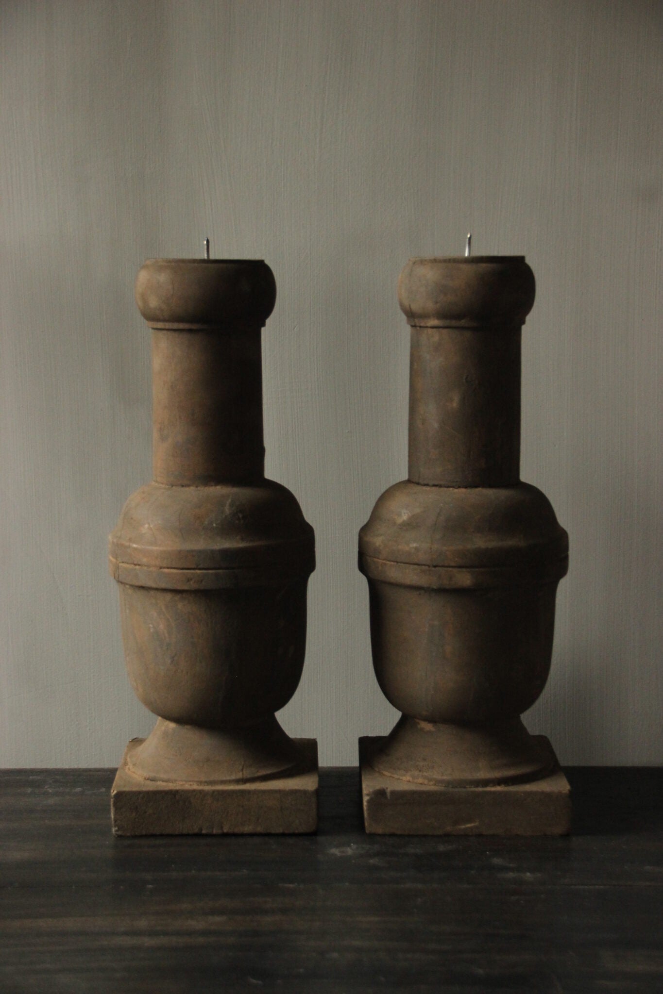 Houten kandelaar - Aura Peeperkorn