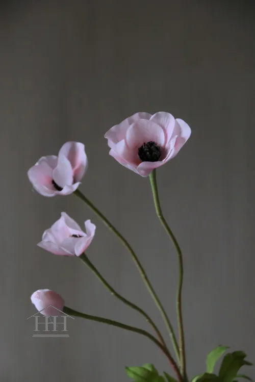 Kunstblume Anemone rosa 74 cm