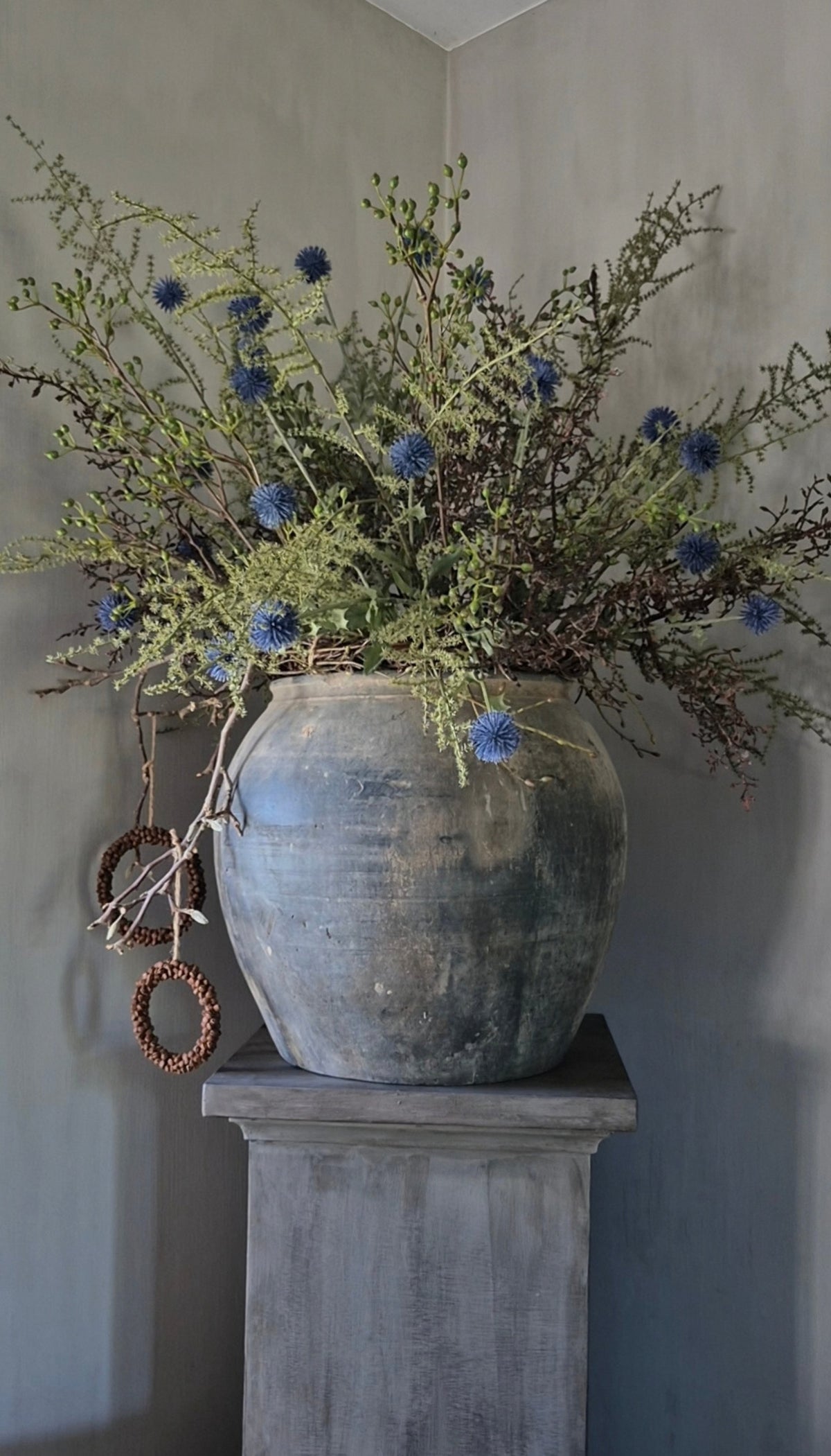 Rusty bell wreath - 11 cm