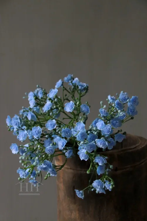 Art bundle gypsophila blue 28 cm