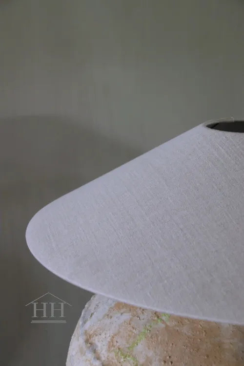 Chinesischer Lampenschirm Lina Stucco 501314 Aura Peeperkorn mit taupefarbener Innenseite