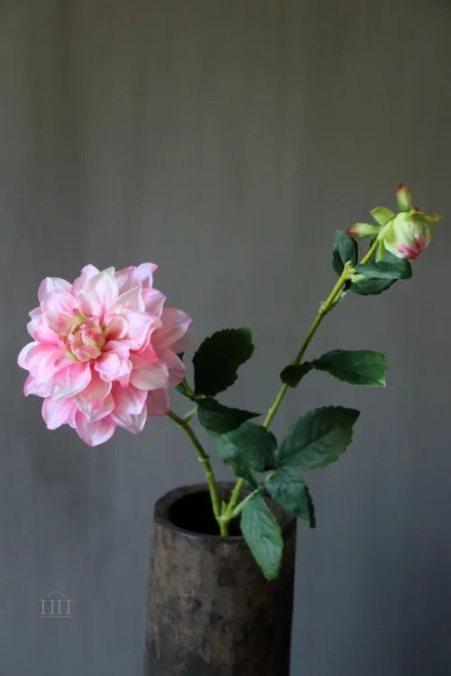 Kunstbloem dahlia roze 62cm