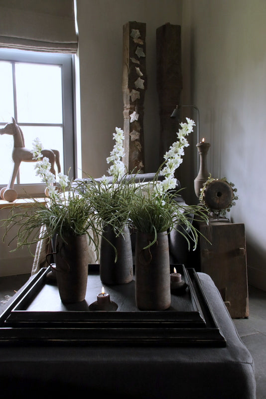 Delphinium kunstbloem wit nepbloemen