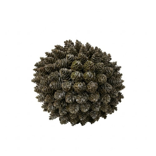 Kunst dennenappel bol - 20 cm