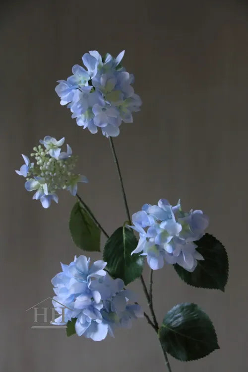 Kunst hortensia licht blauw 80 cm