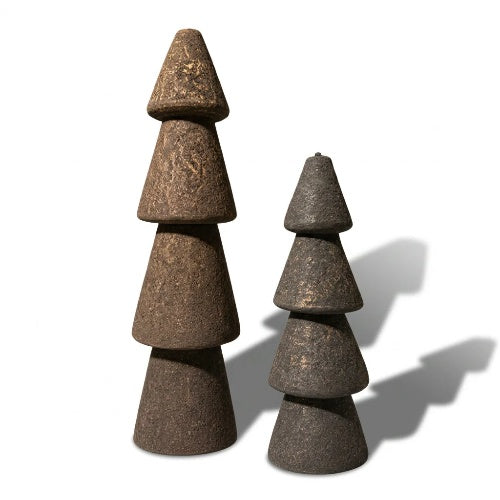 Kleine houten kerstbomen – set van 2