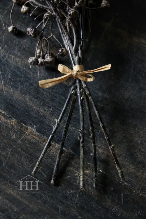 Kunsttak met bessen bruin - Bundel van 5