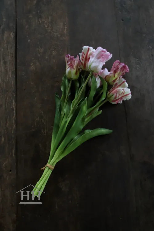 Kunst papegaai tulp roze (real touch) - - Zijden boeketten Kunst papegaai tulp roze (real touch) - - Zijden boeketten
