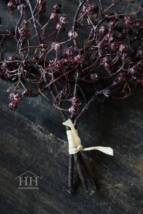 Kunsttak met bessen aubergine - Bundel van 3