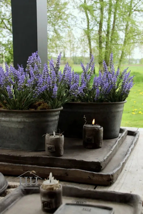 Zinc bowl - oval - large