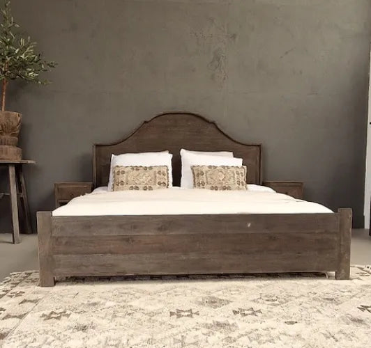 Old teak bed bauke 2 personen
