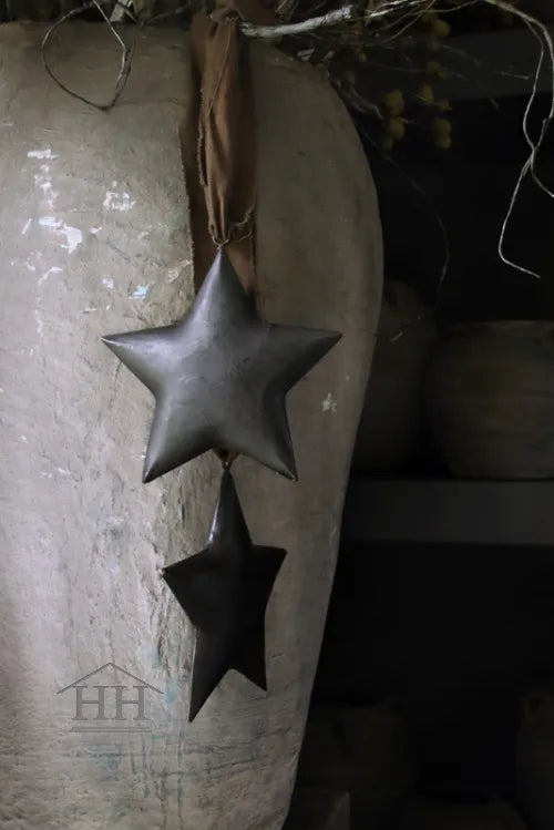 Metallstern 20 cm schwarz/dunkelbraun