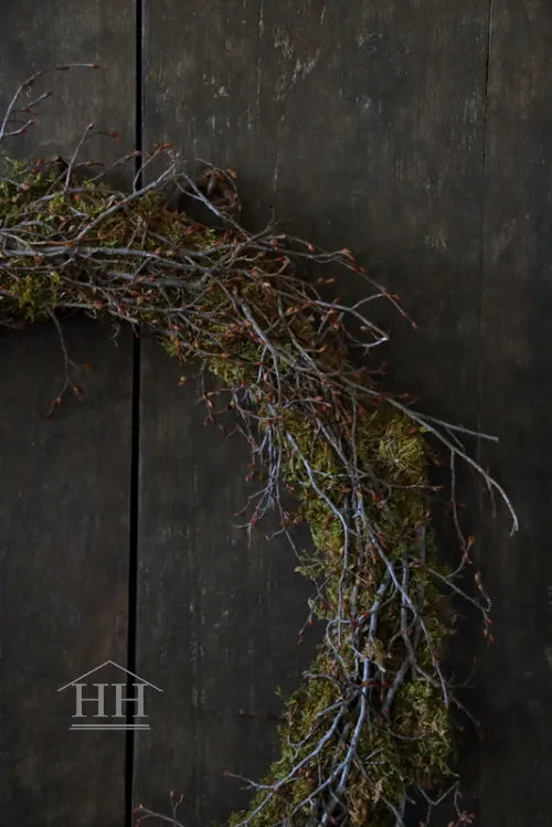 Grüner Mooskranz mit Bonsai 40-42 cm