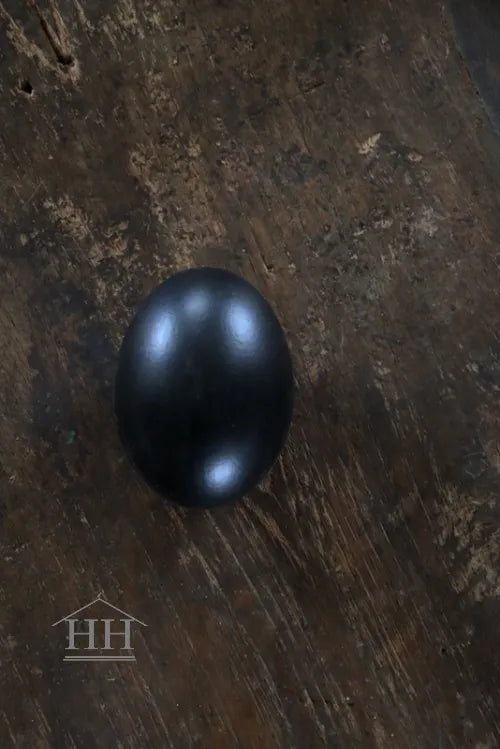 Große schwarze Deko-Eier 12 Stück