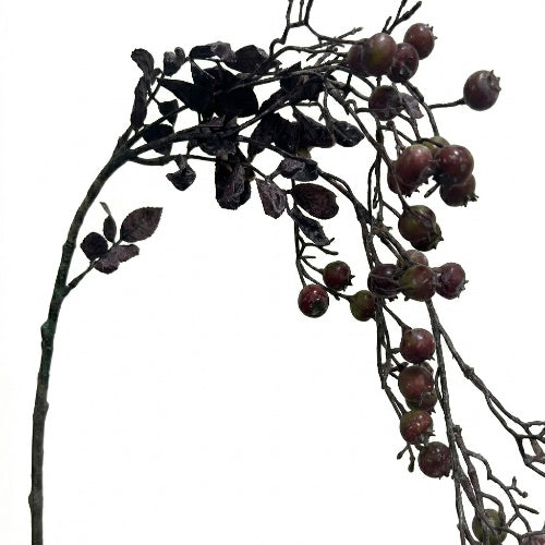 Rozenbottel kunsttak bordeauxrood - 85 cm