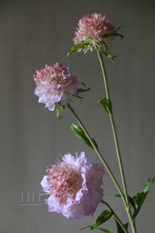 Artificial Scabiosa lilac 76 cm