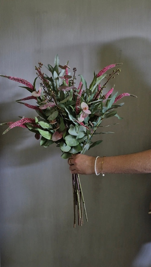 Veronica Kunstblumenstrauß dunkelrosa 70 cm
