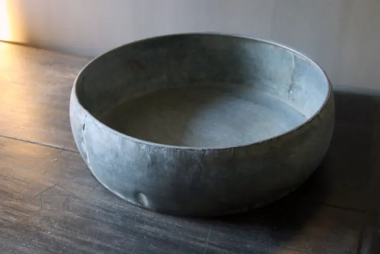 Zinc pot round - Ø31 cm