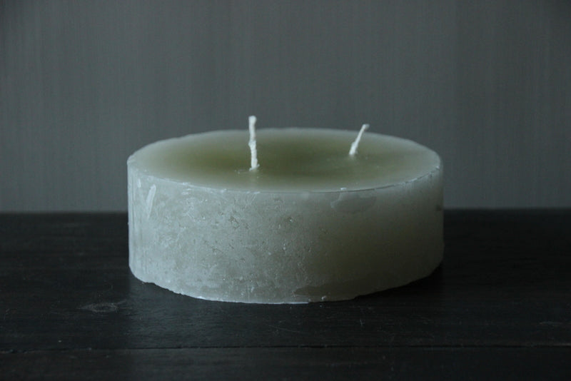 Grote drijfkaars lichtgroen diameter 15 cm