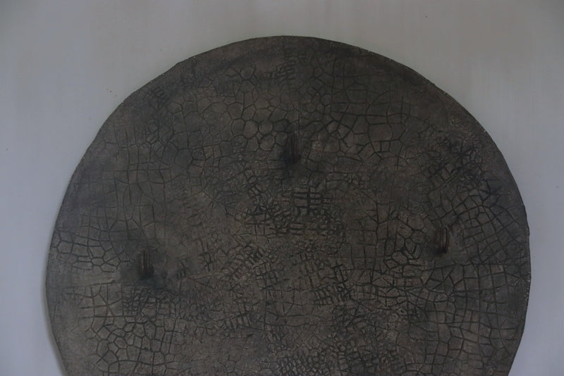 Wandbord met print en 3 decoratieve haken