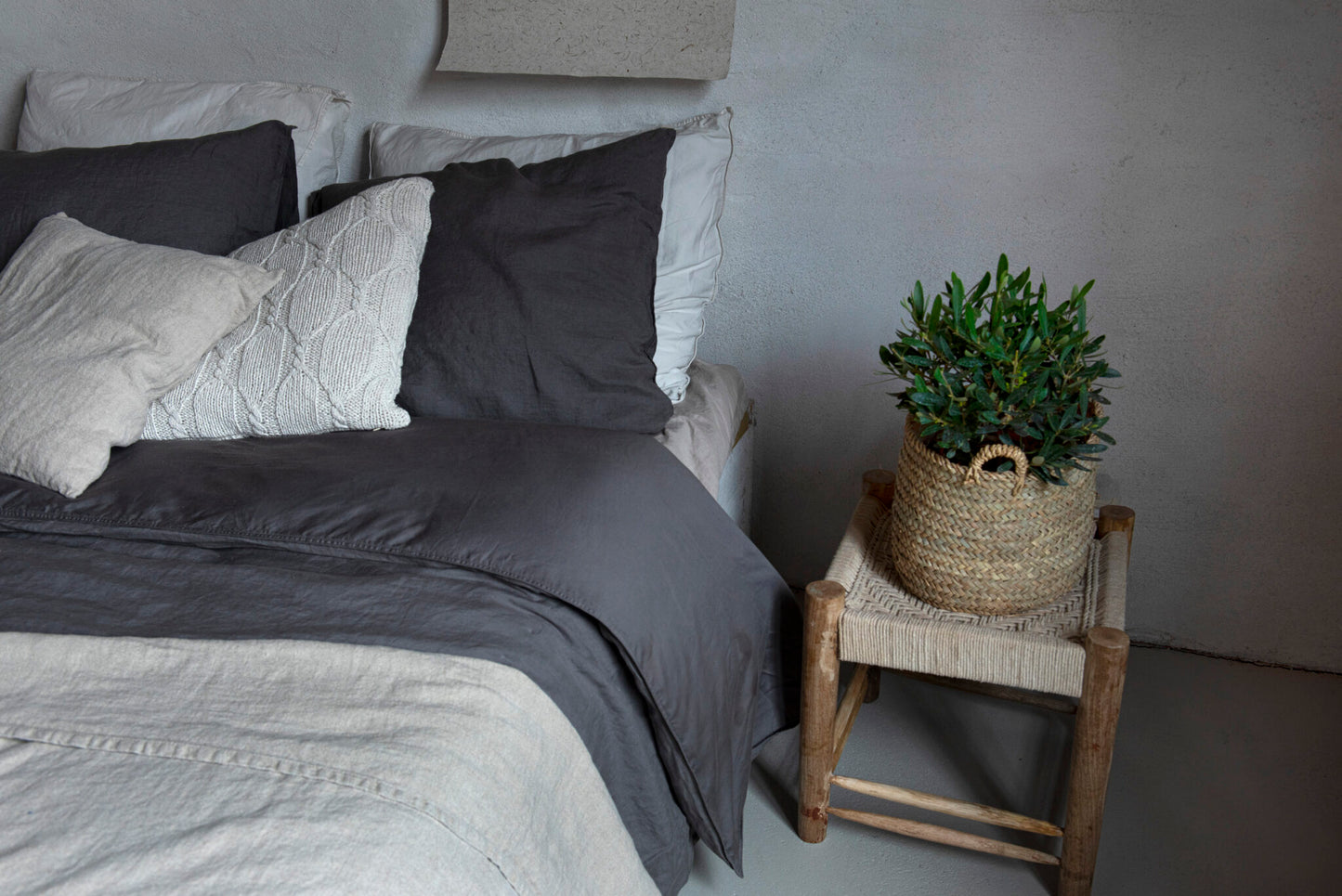 Sofie Dekbedovertrek Dark grey