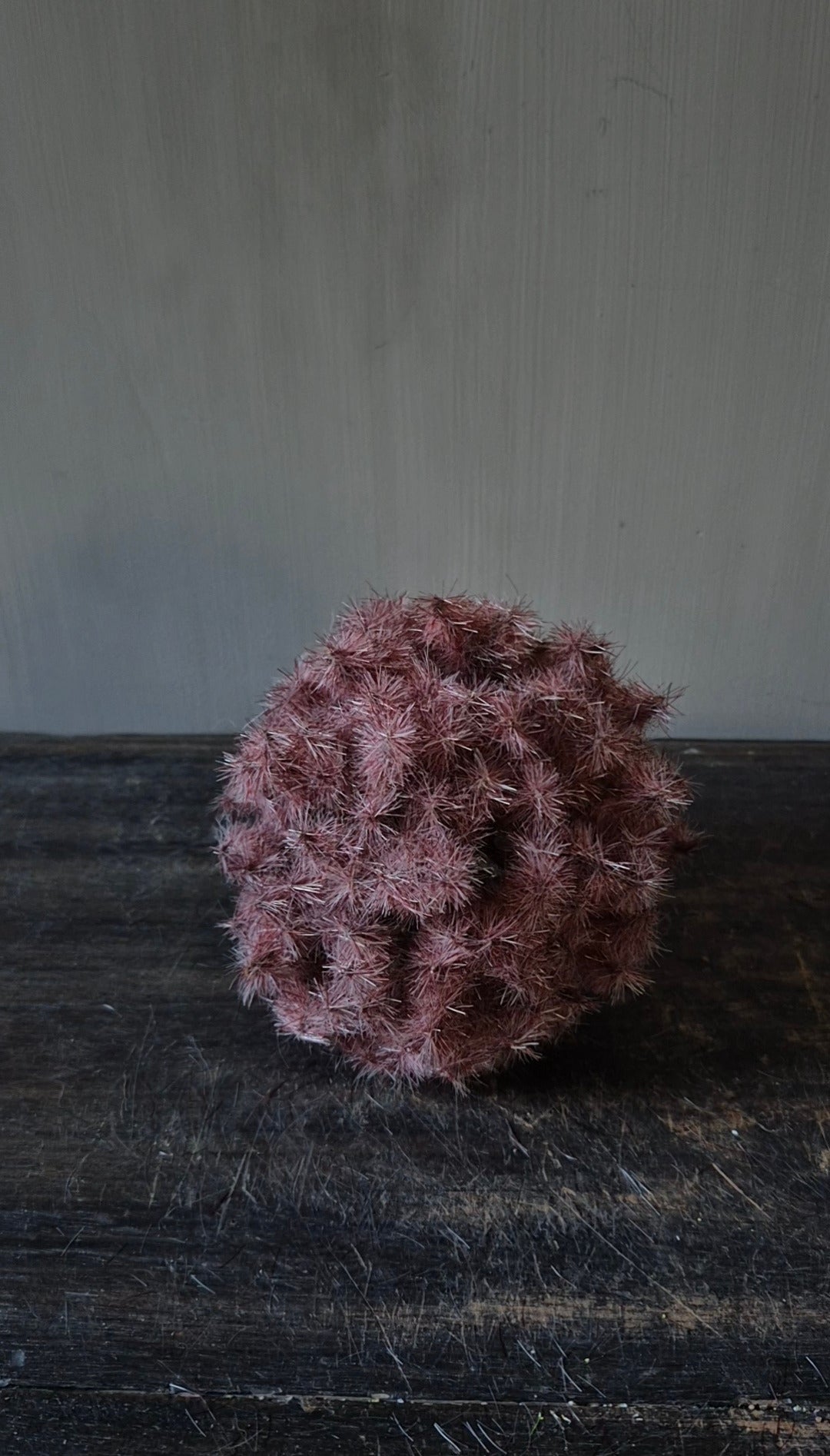 Kunstbol taraxacum roze 12 cm