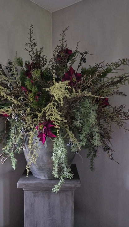 Kersttakken set groen bordeaux paars – 3 kunsttakken