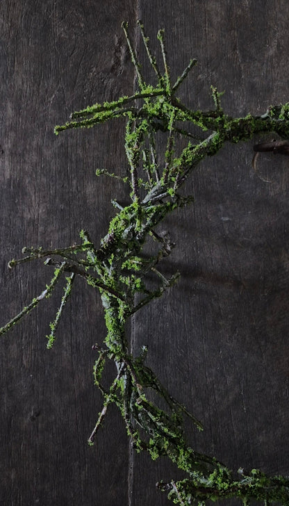 Artificial moss wreath green - 30 cm