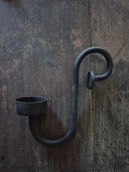 S-Kerzenständer schwarz 14cm