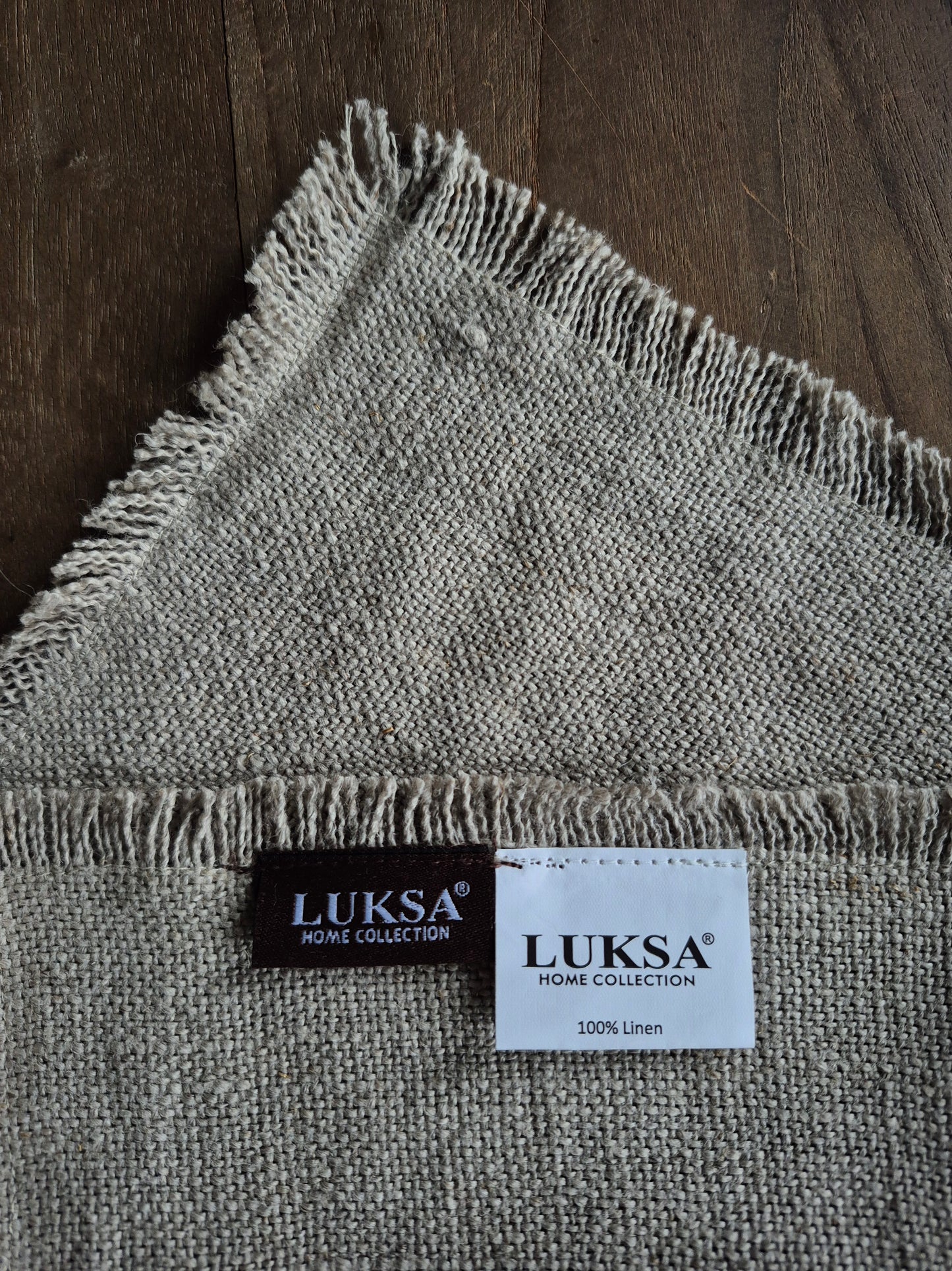Linnen servet -2 stuks- Azra beige Luksa 45x45cm