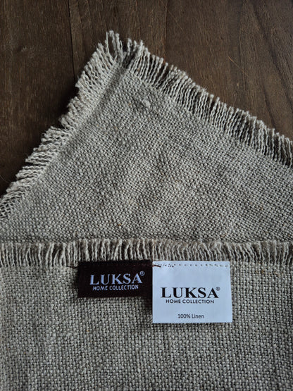 Linnen servet -2 stuks- Azra beige Luksa 45x45cm