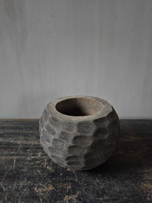 Houten waxinelichthouder Sef L