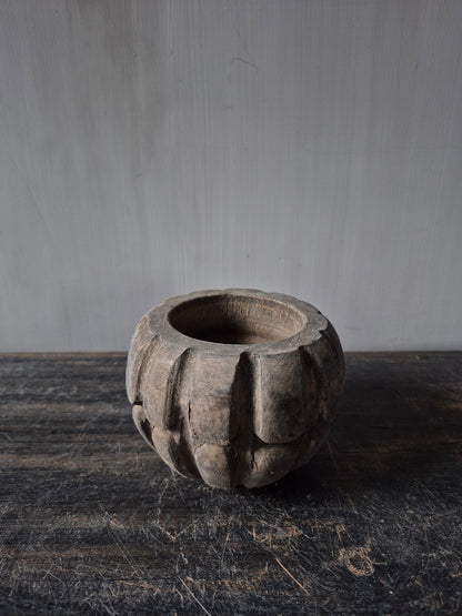 Houten waxinelichthouder Mirre L