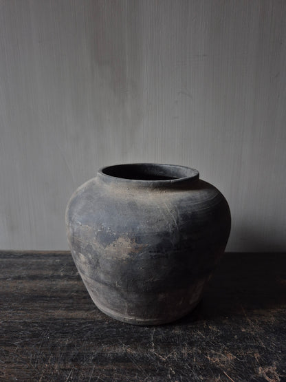 Grijs terracotta kruikje(A16)