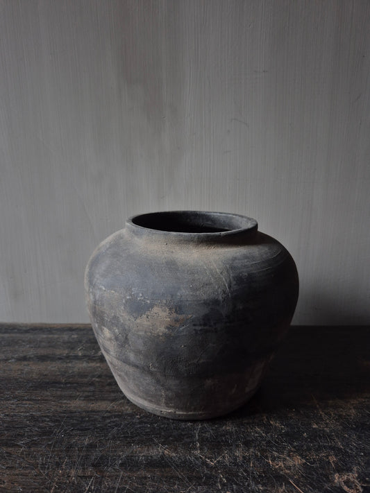 Grijs terracotta kruikje(A16)