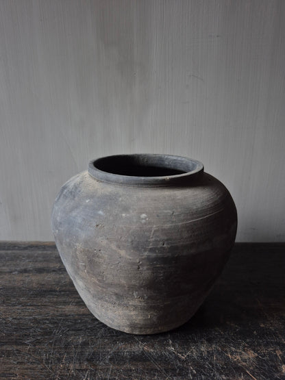 Grijs terracotta kruikje(A16)