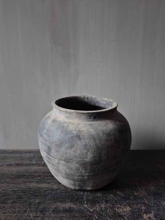 Grijs terracotta kruikje(A17)
