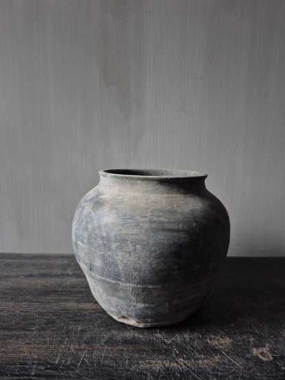 Grijs terracotta kruikje(A17)