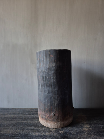 Houten pot antiek 16x16,5cm (05)