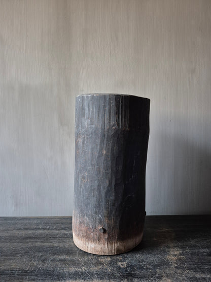 Houten pot antiek 16x16,5cm (05)