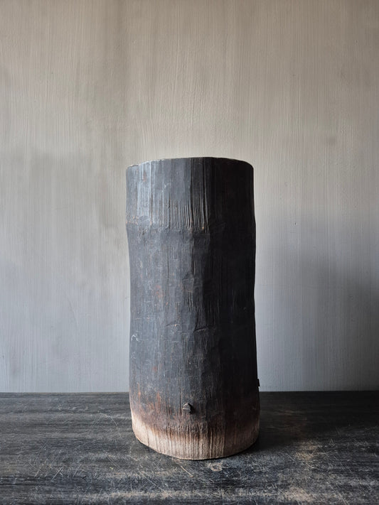 Houten pot antiek 16x16,5cm (05)