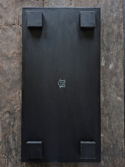 Houten dienblad zwart 81,5x41,5cm