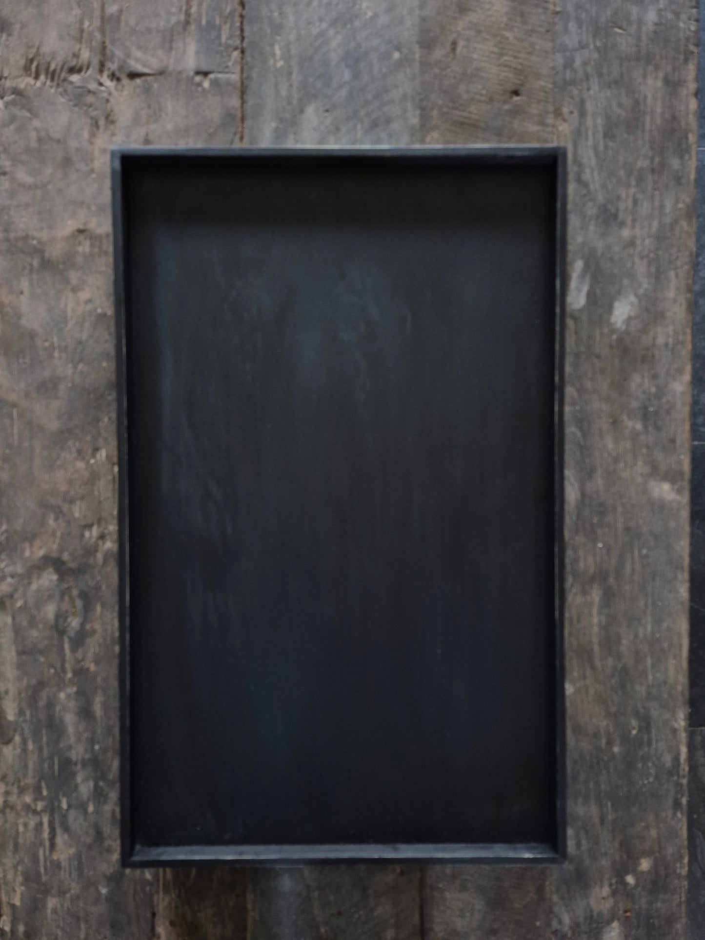 Houten dienblad zwart 41,5x66,5cm