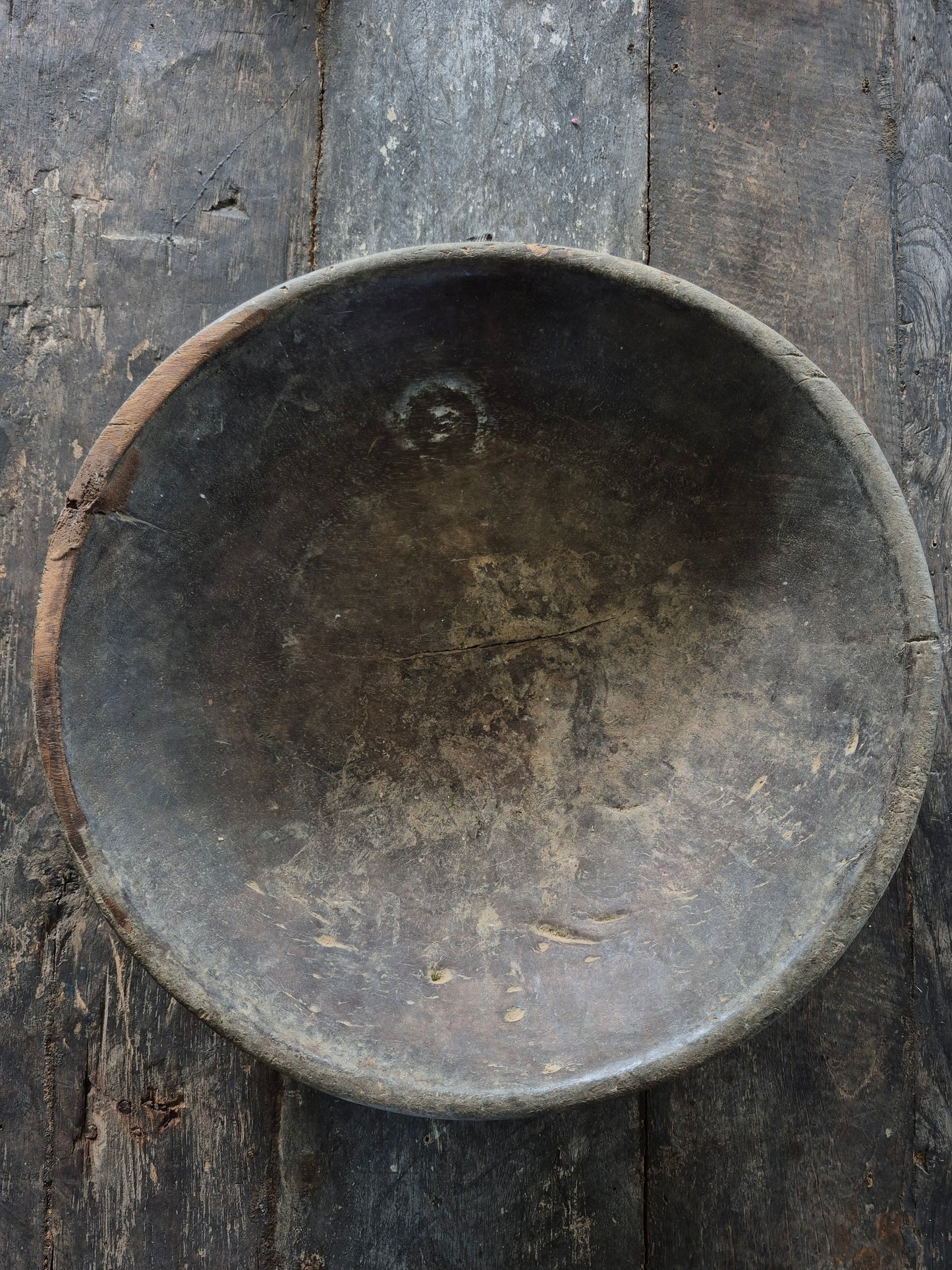 Oude houten schaal S